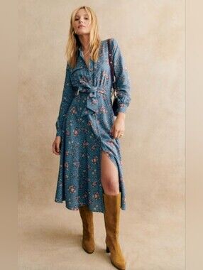Sezane Lauretta Dress Floral Print